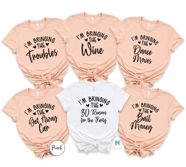 30th birthday shirt personalized group birthday party shirts 30th birt –  The Fat Daisy